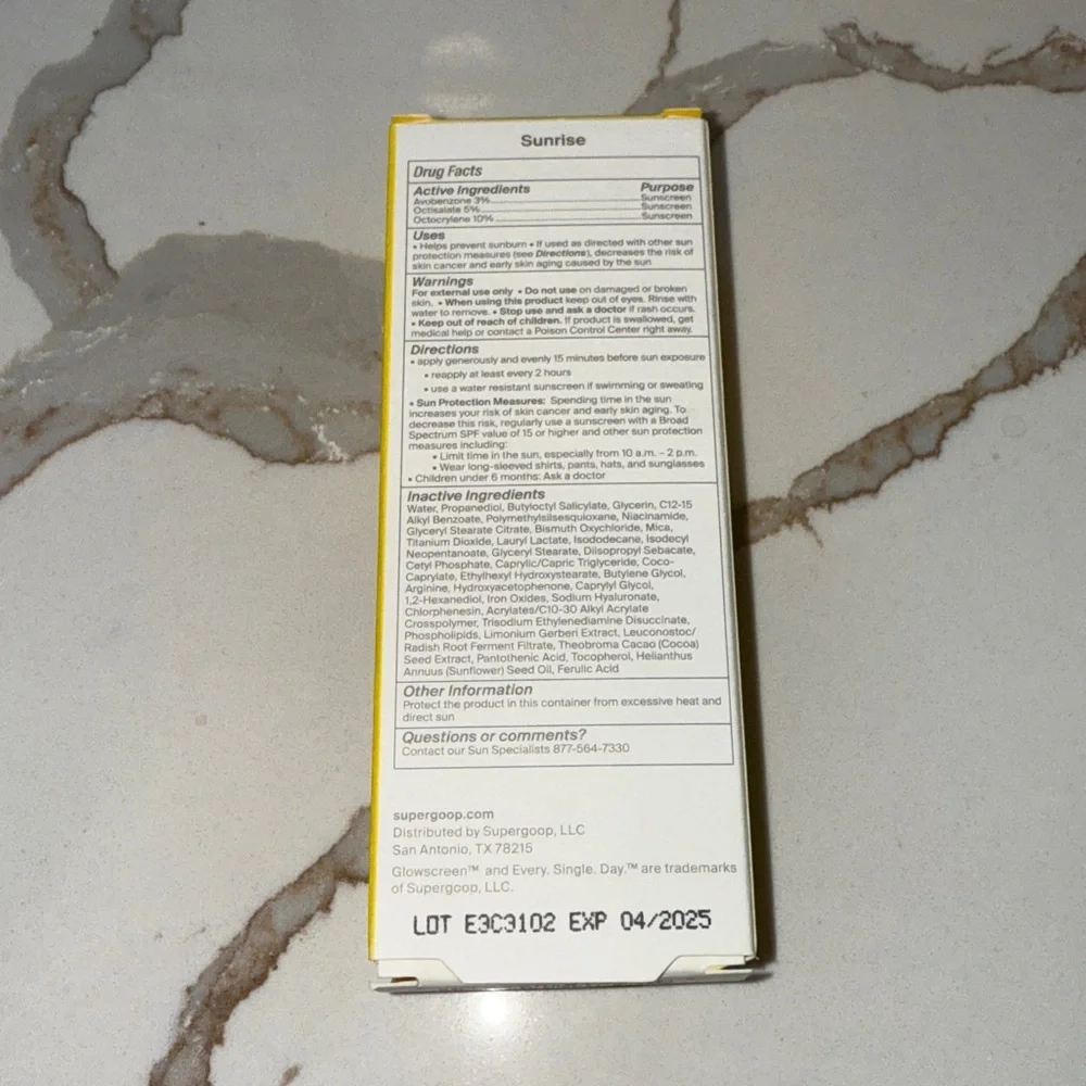 SUPERGOOP! Glow Screen Luminous Highlighting Sunscreen SPF 40 1.7 oz